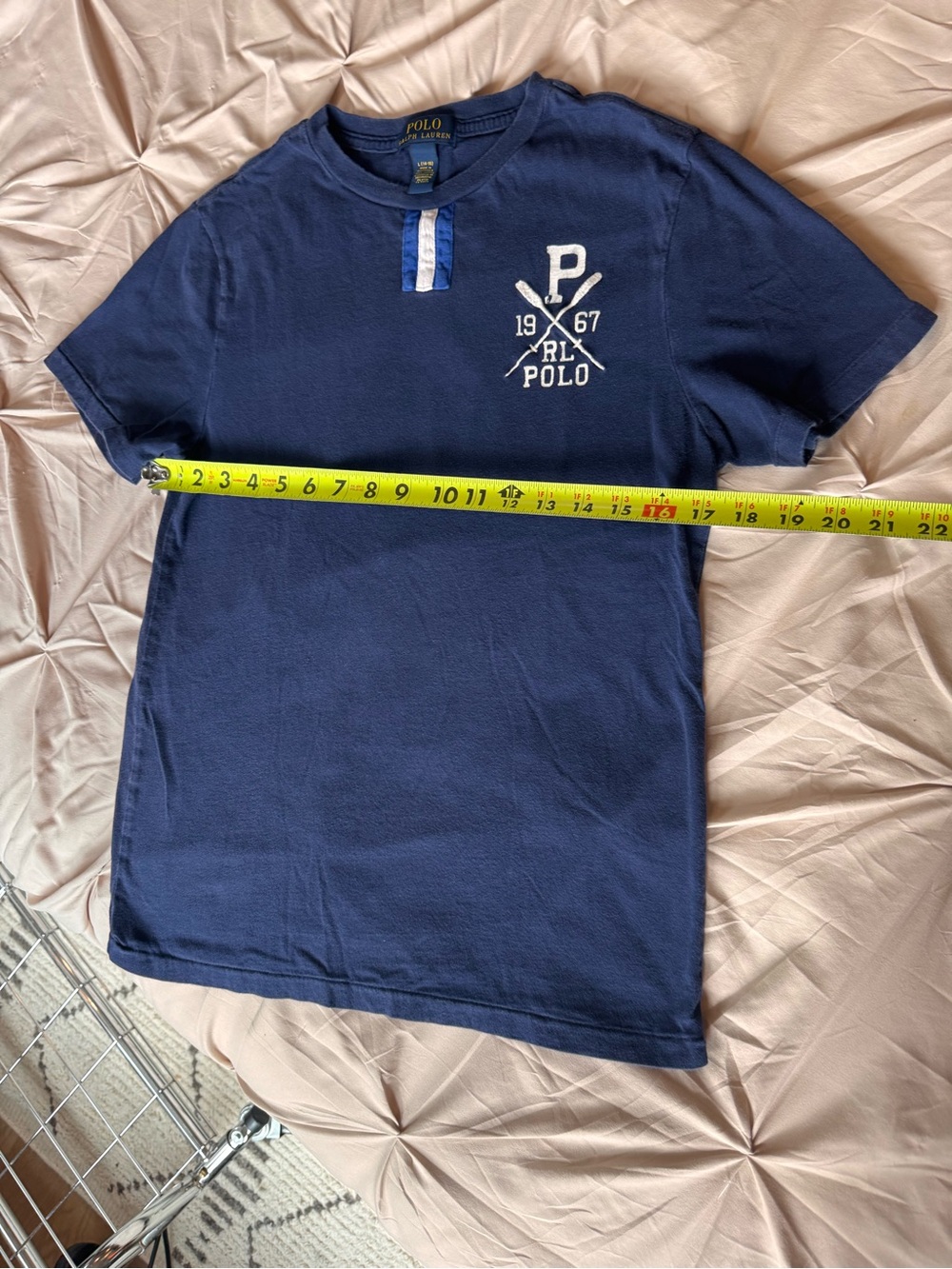 Polo by Ralph Lauren Navy Tee Nautical Preppy summer - Picture 5 of 5